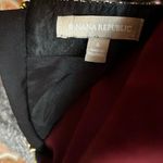 Banana Republic Black & White Tweed Wool Blend Skirt | Faux Leather Trim | Sz 6 Photo 7