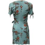 Lulus Kiss and Pastel Light Blue Floral Print Mini Wrap‎ Dress Size M Size M Photo 9