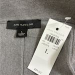 Ann Taylor Charcoal Grey pleated Knit Skirt L NWT Photo 3