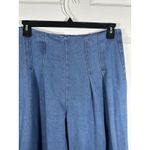 SheIn NWT Sxy Wide Flare Pleated Med Wash Denim Pants 32x32 Photo 1
