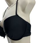 Aerie Lightly Lined Underwire Bikini Top Black 32DDD Photo 1