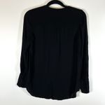 J.Crew  Black‎ Long Sleeve Button Up Tunic Top Blouse Shirt Women's Size 4 career Photo 6