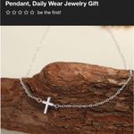NWT ASCOMY Silver Cross Necklace Photo 1