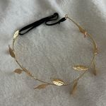 Free People Gold Wire Leaf Elastic Headband Photo 1