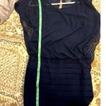 XScape JOANNA CHER NAVY BLUE SIZE 4 CHIFFON TOP LINED BLOUSY. FITTED BOTTOM Photo 13