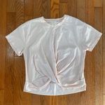 light pink twisty front workout top Photo 0