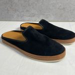 Vince Canella Black Suede Leather Mules Clogs 1” Platform Comfort Size 9.5M Photo 0