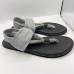 Sanuk  yoga sling 2 prints sandals women’s size 10 gray/black Photo 6