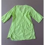 secret treasures Women's Small Green 3/4 Sleeve V-Neck Pajama Top Photo 3