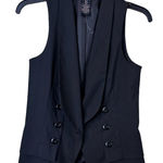 Grass Collection  Tailored Black Vest Shawl Lapel Photo 0