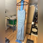 Azazie  Kalea Dusty Blue bridesmaid dress Photo 1