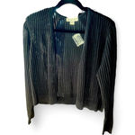 Coldwater Creek NWOT  Black Knit Cardigan Without Buttons Size Medium Photo 0
