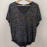 Gap Womens Heathered V-Neck Short Sleeve Top Medium summery navy blue casual Photo 0