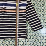 J.Crew  Striped Boat Neck Long Sleeve Shirt Metallic Accents Women's Size M Photo 7