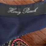 Honey Punch Sleeveless navy and aqua paisley print shift dress size small Photo 5