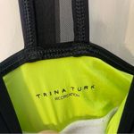 Trina Turk WOMEN'S ACTIVE DRAPED JACQUARD MESH-INSET TANK TOP
BLACK Photo 8