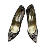 Caparros  Black and Cream Floral Heels Photo 0
