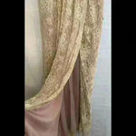 Lulus Dusty Rose  Stolen Moments Maxi Dress Sheer Lace Wedding homecoming dress Photo 1