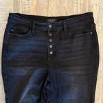 Judy Blue Women's 13/31 Skinny Fit Stretch Button Fly Jeans 28" Inseam Black EUC Photo 1