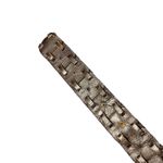 Brown Leather Woven Belt Plus Size 1X Gold Buckle Women's 47 Inch Western Trendy Photo 5