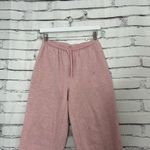 Classic Elements  Pink Wide-Leg Fleece Sweatpants Women’s Medium Lounge Pants Photo 5