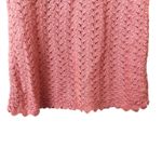 SUISSE KNITS Vintage Knit Short Sleeve Pink Small Photo 2