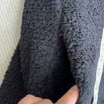 EXPRESS  faux fur sherpa black popover 1/4 zip cozy oversized sweatshirt jacket Photo 9