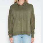 Stitches & Stripes Sweater Beckett Hoodie Olive Green Pullover Thumbholes Small Photo 1