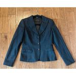 Elie Tahari 100% merino wool charcoal three button blazer 6 Photo 1