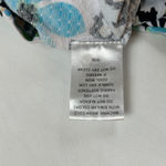 IBKUL Women's Floral Zebra‎ Leopard Print Short Sleeve Golf Shirt Large Blue Photo 4