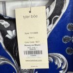 Tyler Boe Dana Velvet Patterned Sapphire Combo Midi Pencil Dress NEW W2014 Sz L Blue Size L Photo 4