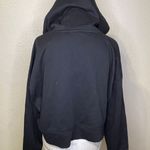 Calvin Klein NWT Performance Womens Cropped Hoodie With Iridescent Logo Black XL Photo 3