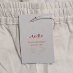 ANDIE NWT The Short White Elastic Waist Drawstring Side Pockets Casual Shorts M Photo 6