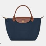 Longchamp Navy Le Pliage Tote Bag Photo 0