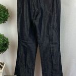 Bebe Black & Gold Glitter Midrise Flair Wide Leg Pants 6 Photo 0