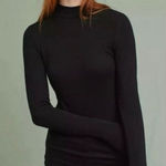 Anthropologie ✨ Pure + Good Mock Neck Black Layering Sz Large Tee✨ Photo 0