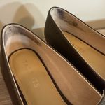 Talbots Dark Green Leather Slip On Loafer Shoes Women’s Sz 9 Gold Accent Office Photo 1