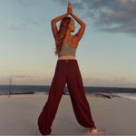 New Free People Movement Find Your Flow Pants Balloon Leg Harem Joggers Size XS Brown Photo 2