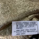 ZARA  Collection Shiny golden Mini Dress Gold Size XL bloggers fave party elegant Photo 15