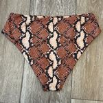 SheIn Swimwear Sz M Fabulous Bikini Bottoms Digital Snakeskin Print Photo 5