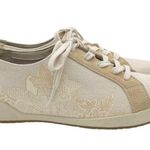 Dansko Olisa Canvas Floral Sneaker Beige Tan Comfy Walking Shoe Women’s Size 40 Photo 7