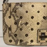Rafe New York Snakeskin & Metal Stud Purse/Clutch Gray Photo 1