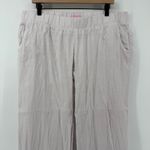 Lilly Pulitzer Wide Leg Palazzo Linen Pants Light Pink Women XL Pockets Flowy Photo 1