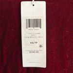 Eileen Fisher Dress Deep Cranberry Silk Blend Velvet Long-Sleeve Dress Sz XS NWT Photo 11