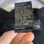 Brandon Thomas Black Button Down Sweater XL Vintage Pearl Buttons Ruffle Photo 5