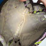 Vera Bradley  Quilted Floral Cosmetic Makeup Bag Pouch Zipper Closure‎ Plum Crazy Photo 2