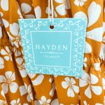 Hayden Milkmaid Floral Mini Dress Yellow Size1XL Cottagecore Prairie Summer Photo 6