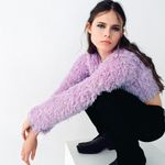 ZARA NWT Feather-Effect Stretchy Sweatshirt TRF Photo 1