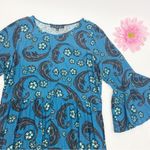 For Love & Lemons  X Urban Outfitters Trumpet Bell Sleeve Paisley Floral Dress Photo 4