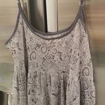 💕TRINITY💕 Mini Dress ~ Grey Paisley Floral Print Medium Gray Photo 3